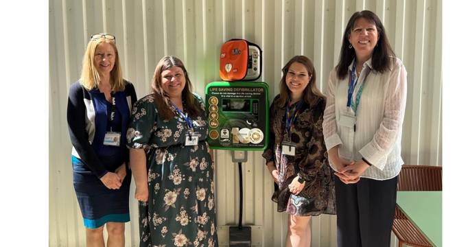 BPE fund the 100th defibrillator in Cheltenham!